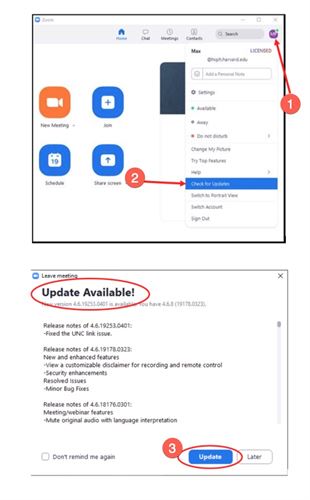 Update Zoom - Windows